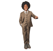 Peanut Butter 007 Boy's Suit - Mocha