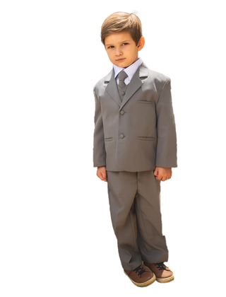 Peanut Butter Joey Boy's Suit - Charcoal