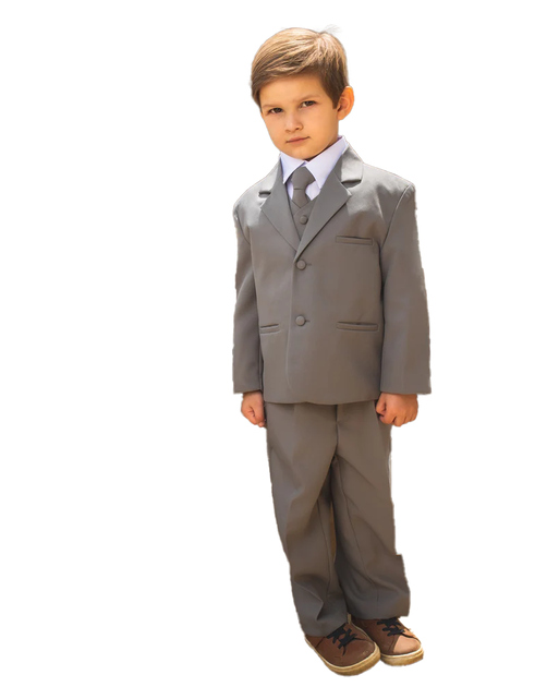 Peanut Butter Joey Boy's Suit - Charcoal