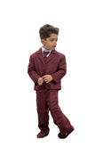 Peanut Butter Joey Boy's Suit - Burgundy