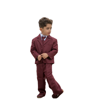 Peanut Butter Peanut Butter Joey Boy's Suit - Burgundy