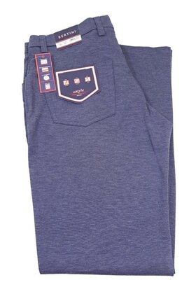 Bertini Vertical Knit Five Pocket Pants - Navy - 410