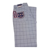 Bertini Windowpane Five Pocket Pants - Grey - 031
