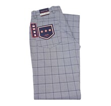 Bertini Windowpane Five Pocket Pants - Grey - 031