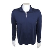 Michael Kors Golf Logo Stretch Knit Quarter-Zip - Midnight