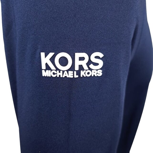Michael Kors Golf Logo Stretch Knit Quarter-Zip - Midnight