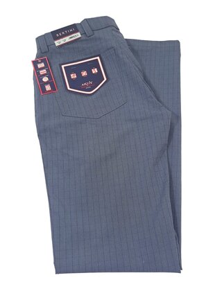 BERTINI FIVE POCKET CHECK PANTS