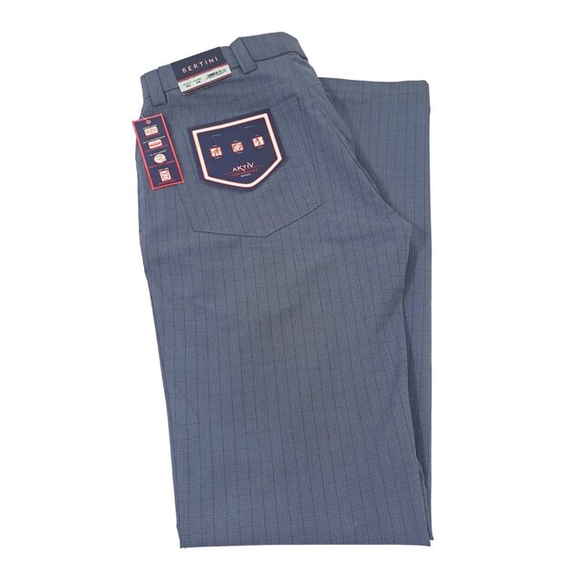 BERTINI FIVE POCKET CHECK PANTS