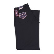 Bertini Vertical Knit Five Pocket Pants - Black