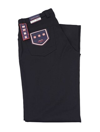 Bertini Vertical Knit Five Pocket Pants - Black