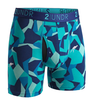 2UNDR 2UNDR SWING SHIFT Boxer Brief - Water Camo