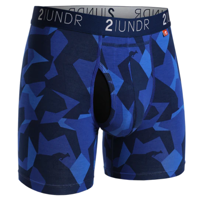 2UNDR SWING SHIFT Boxer Brief - Blue Camo 2UNDR SWING SHIFT Boxer Brief - Blue Camo