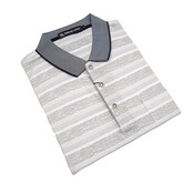 Sergio Louis Striped Polo - Black/Blue Sergio Louis Striped Polo - Black/Blue