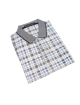 Sergio Louis Glencheck Polo - Black/Blue