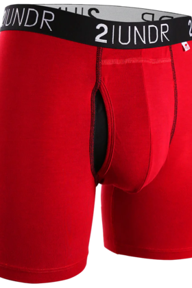 2UNDR SWING SHIFT Boxer Brief - Red/Red