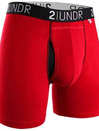 2UNDR SWING SHIFT Boxer Brief - Red/Red