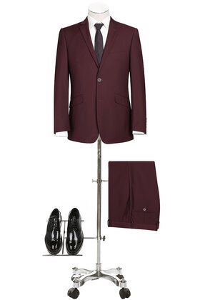 Renoir Suit - Burgundy