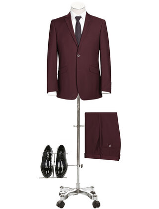 Renoir Suit - Burgundy