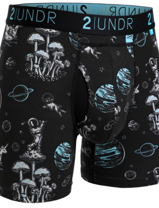 2UNDR SWING SHIFT Boxer Brief - Space Golf Black