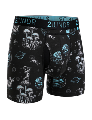2UNDR SWING SHIFT Boxer Brief - Space Golf Black