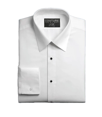 Slimfit Microfiber Dress Shirt - White