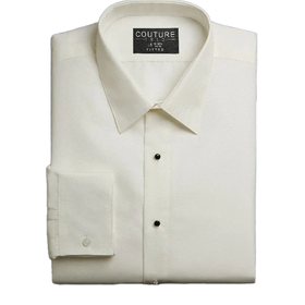 Slimfit Microfiber Dress Shirt - Diamond White