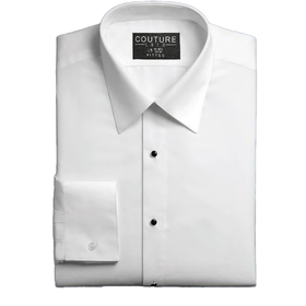 Classic Fit Microfiber Dress Shirt - White