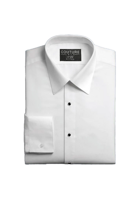 Classic Fit Microfiber Dress Shirt - White