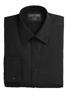 Couture 1910 Fitted Dress Shirt - Black