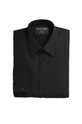 Couture 1910 Fitted Dress Shirt - Black