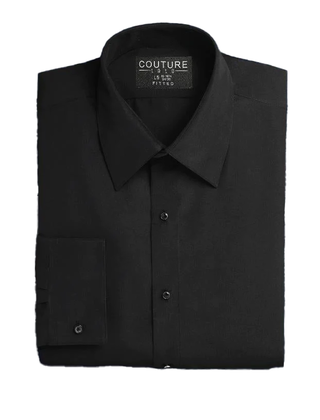 Couture 1910 Fitted Dress Shirt - Black