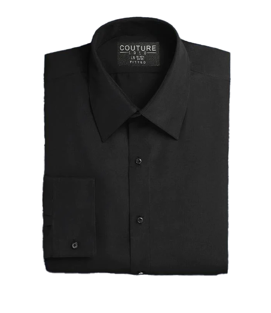 Couture 1910 Fitted Dress Shirt - Black