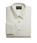 Classic Fit Microfiber Dress Shirt - Diamond White