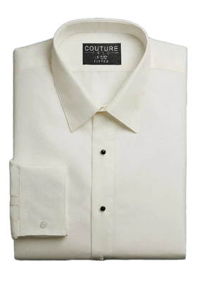 Classic Fit Microfiber Dress Shirt - Diamond White