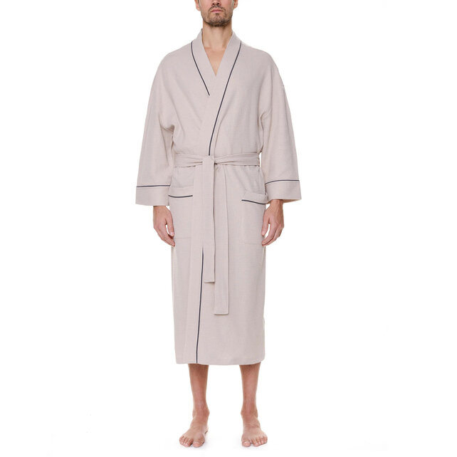 Majestic Waffle Kimono Bath Robe White Majestic Waffle Kimono Bath Robe White