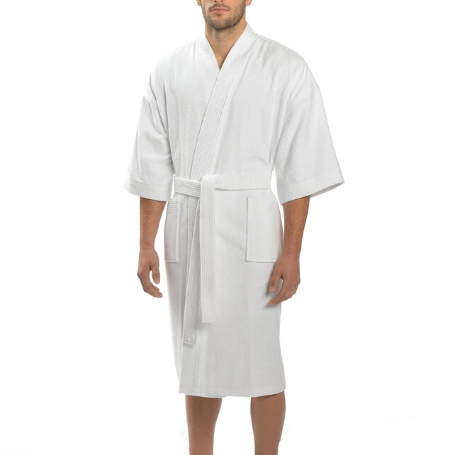 Majestic Kimono Bath Robe White Majestic Kimono Bath Robe White