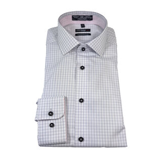 LEO CHEVALIER CHECK PATTERN  DRESS SHIRT