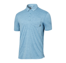 SAXX DROPTEMP Polo - Washed Blue Heather