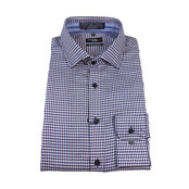 LEO CHEVALIER CHECK PATTERN  DRESS SHIRT