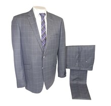 Renoir Check Suit - Purple/Grey