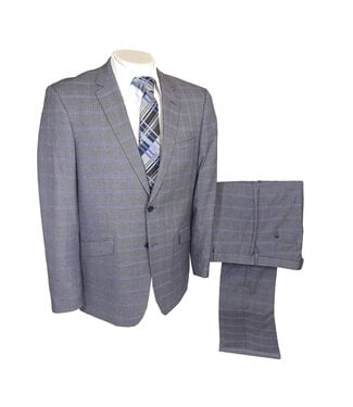 Renoir Renoir Check Suit - Medium Grey