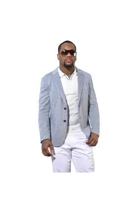 7 Downie St. Knit Sport Coat - Jackson - Light Blue