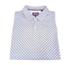 Soul of London Patterned Polo - White/Navy
