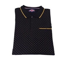Soul Of London Patterned Short Sleeve Polo - Black