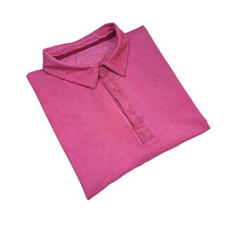 7 Downie St. Washed Polo - Dark Pink