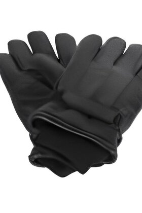 DICAPRI LEATHER DOUBLE LINED WINTER GLOVES