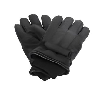 DICAPRI LEATHER DOUBLE LINED WINTER GLOVES