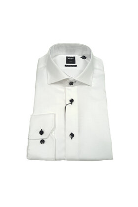 ELITE Serica Dress Shirt - White W/Black Buttons - E-335