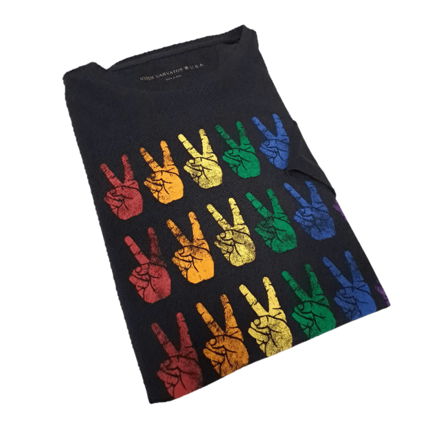 John Varatos World Love Crewneck T-shirt - Black