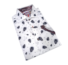 7 Downie St. Short Sleeve Skull Dress Shirt
